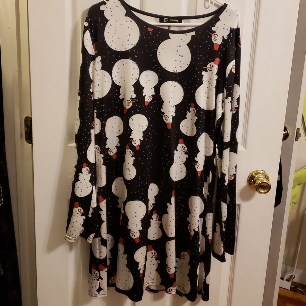 snowman dress size xl